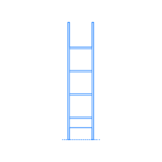 Furniture Bookcases Ladder Bookcase 217 Medium Sketch Drawing Svg, Free Vectors File